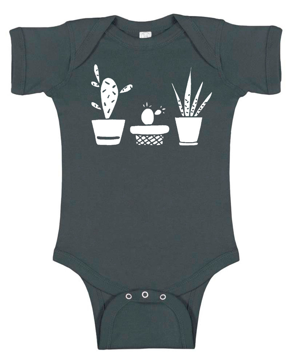 Succulent Silhouette Baby Bodysuit