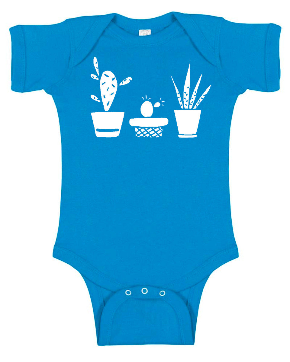 Succulent Silhouette Baby Bodysuit