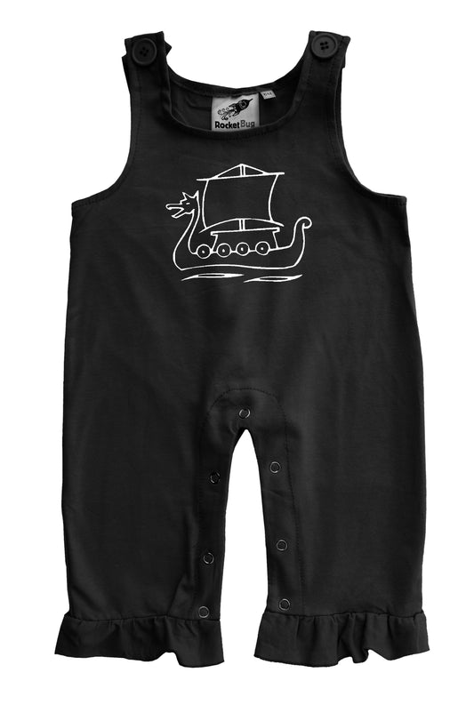 Viking Ship Gender Neutral Baby and Toddler Overalls
