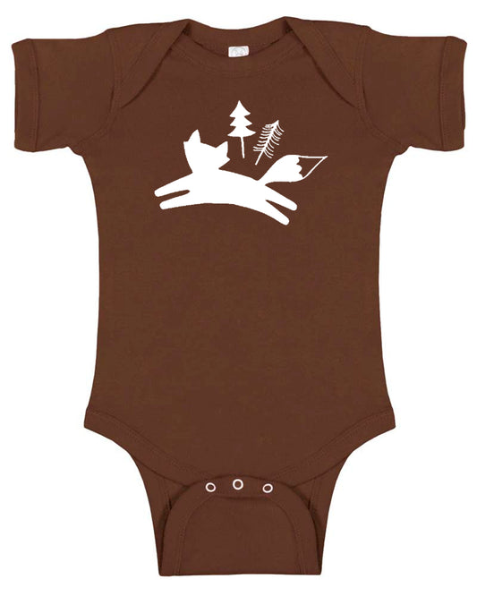 "Wild Fox" Baby Bodysuit for Boys and Girls