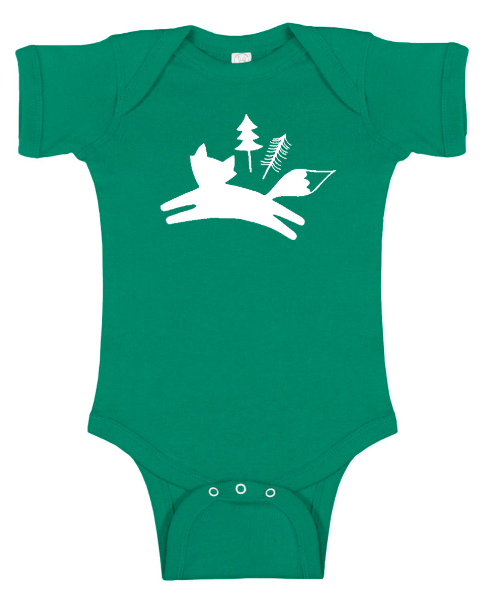 "Wild Fox" Baby Bodysuit for Boys and Girls