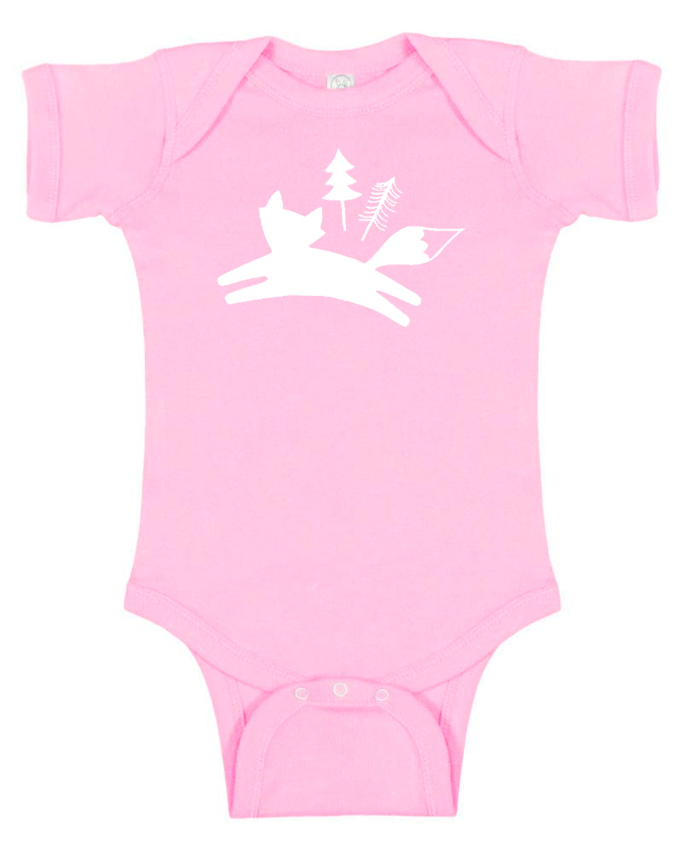 "Wild Fox" Baby Bodysuit for Boys and Girls