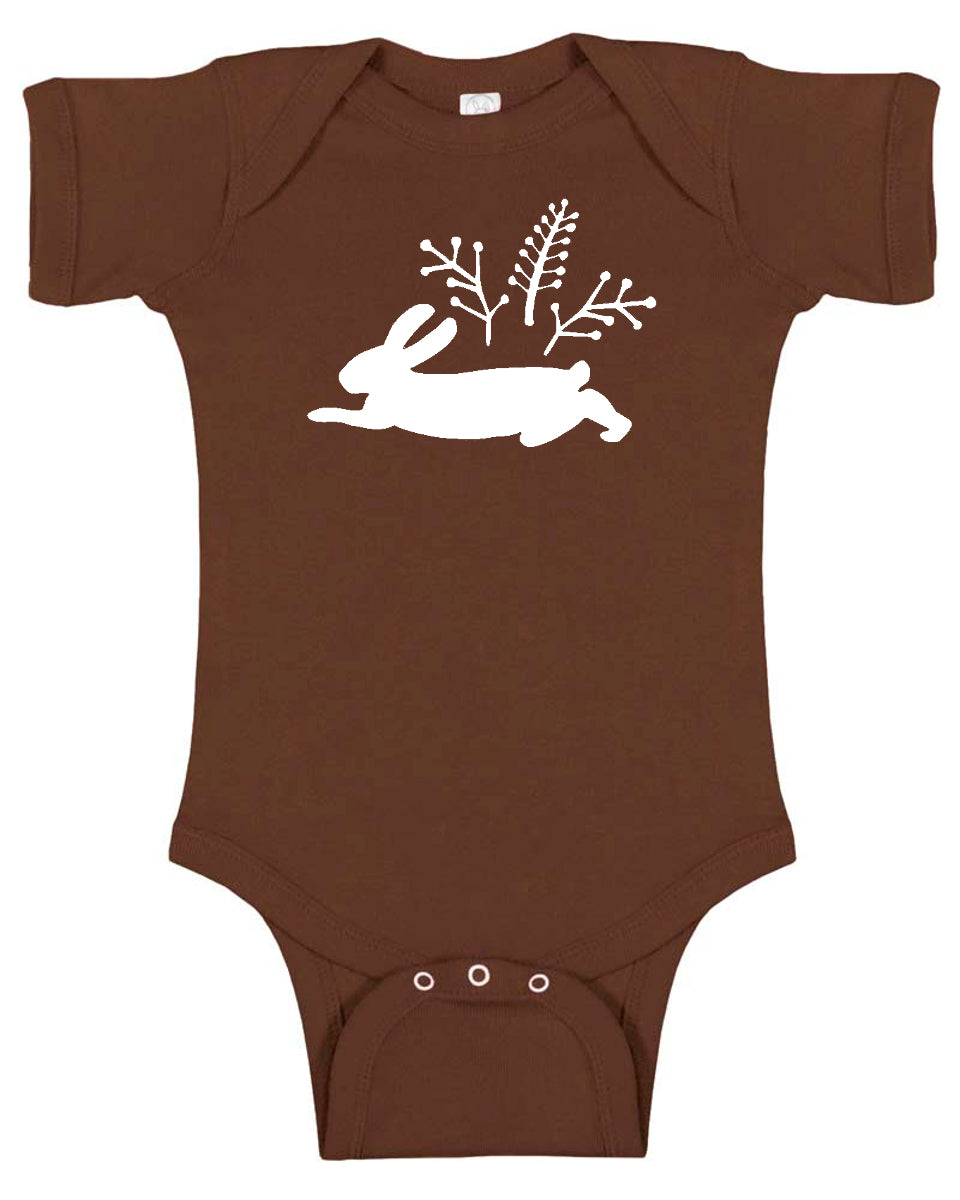 "Wild Rabbit" Baby Bodysuit for Boys and Girls