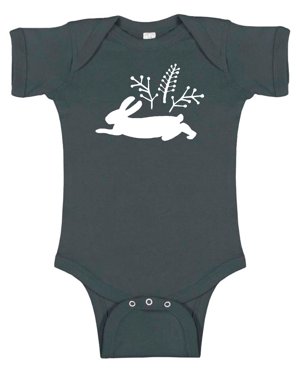 "Wild Rabbit" Baby Bodysuit for Boys and Girls