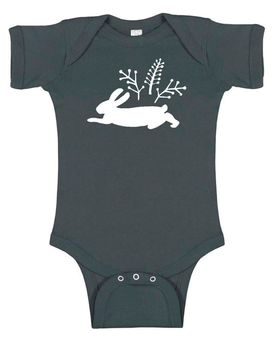 "Wild Rabbit" Baby Bodysuit for Boys and Girls