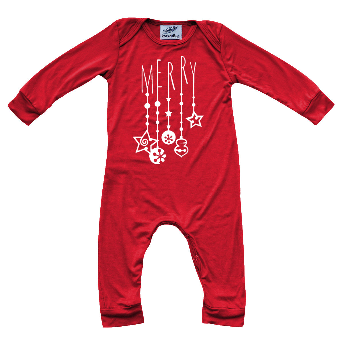 Holiday- Christmas Long Sleeve Baby Jumpsuit Romper