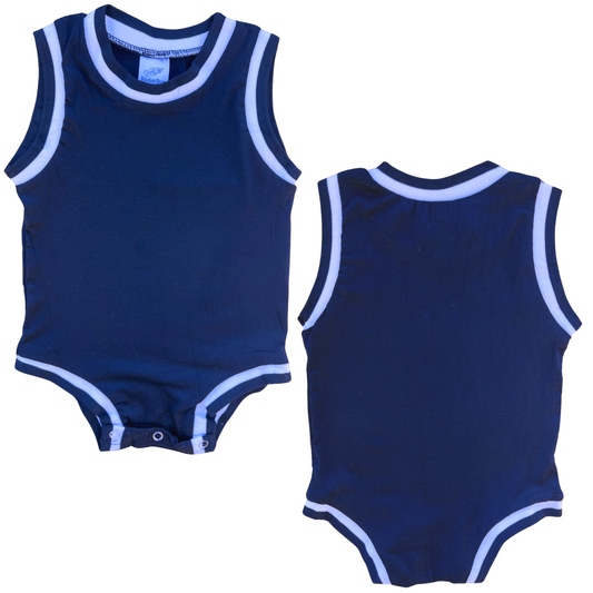 Blank Sleeveless Basketball Jersey for Babies