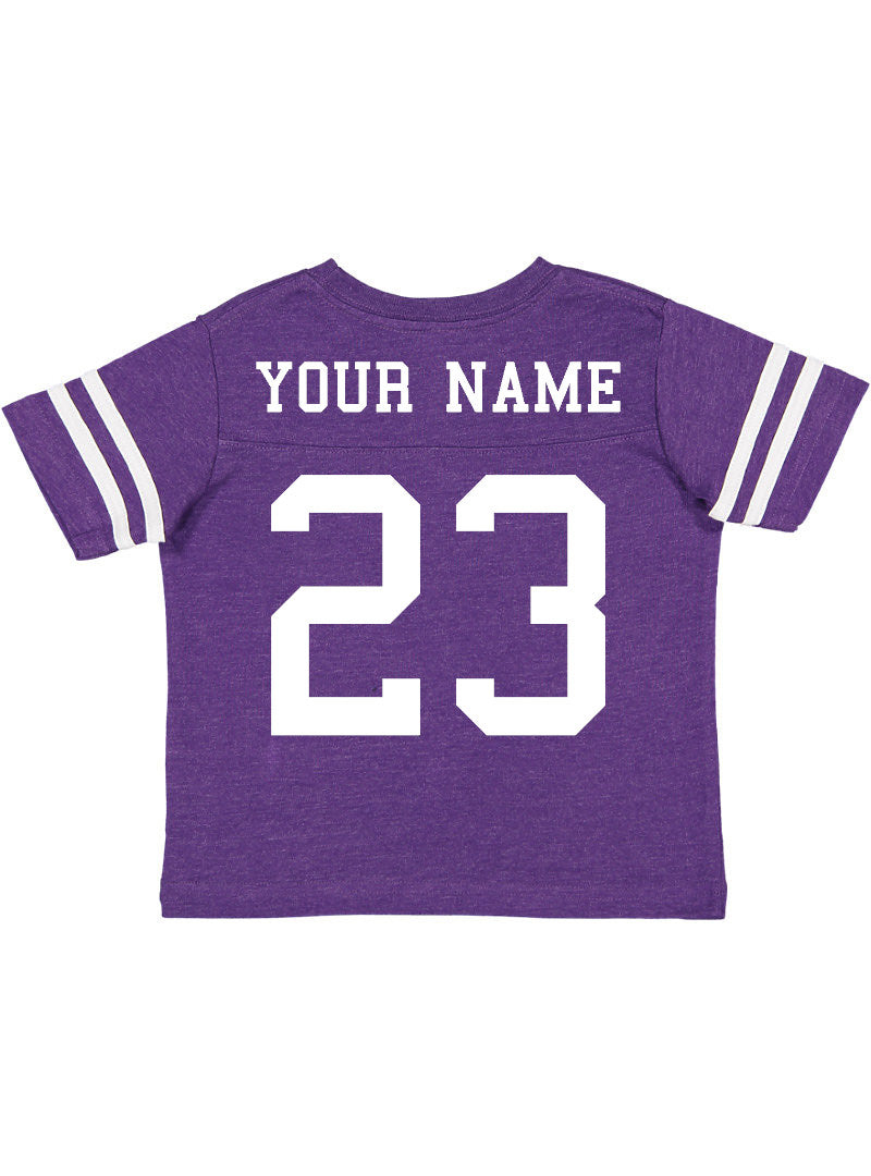 Custom Football Jersey Toddler and Child Personalized with Name and Number (Back Only)