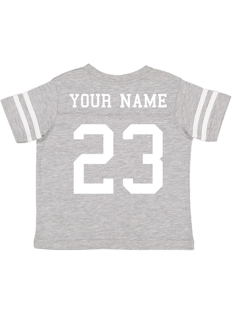 Custom Football Jersey Toddler and Child Personalized with Name and Number (Back Only)