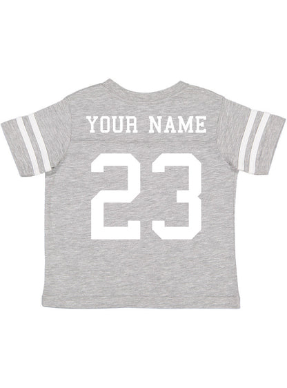 Custom Football Jersey Toddler and Child Personalized with Name and Number (Back Only)