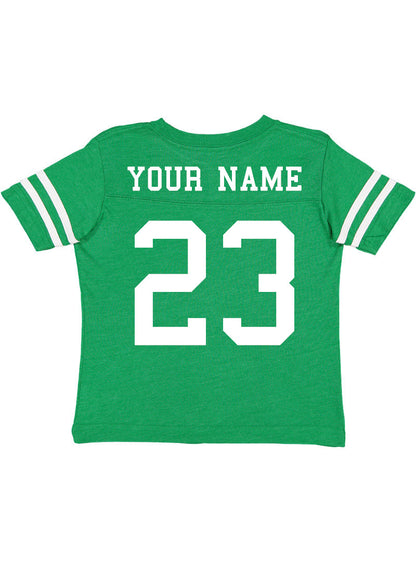 Custom Football Jersey Toddler and Child Personalized with Name and Number (Back Only)