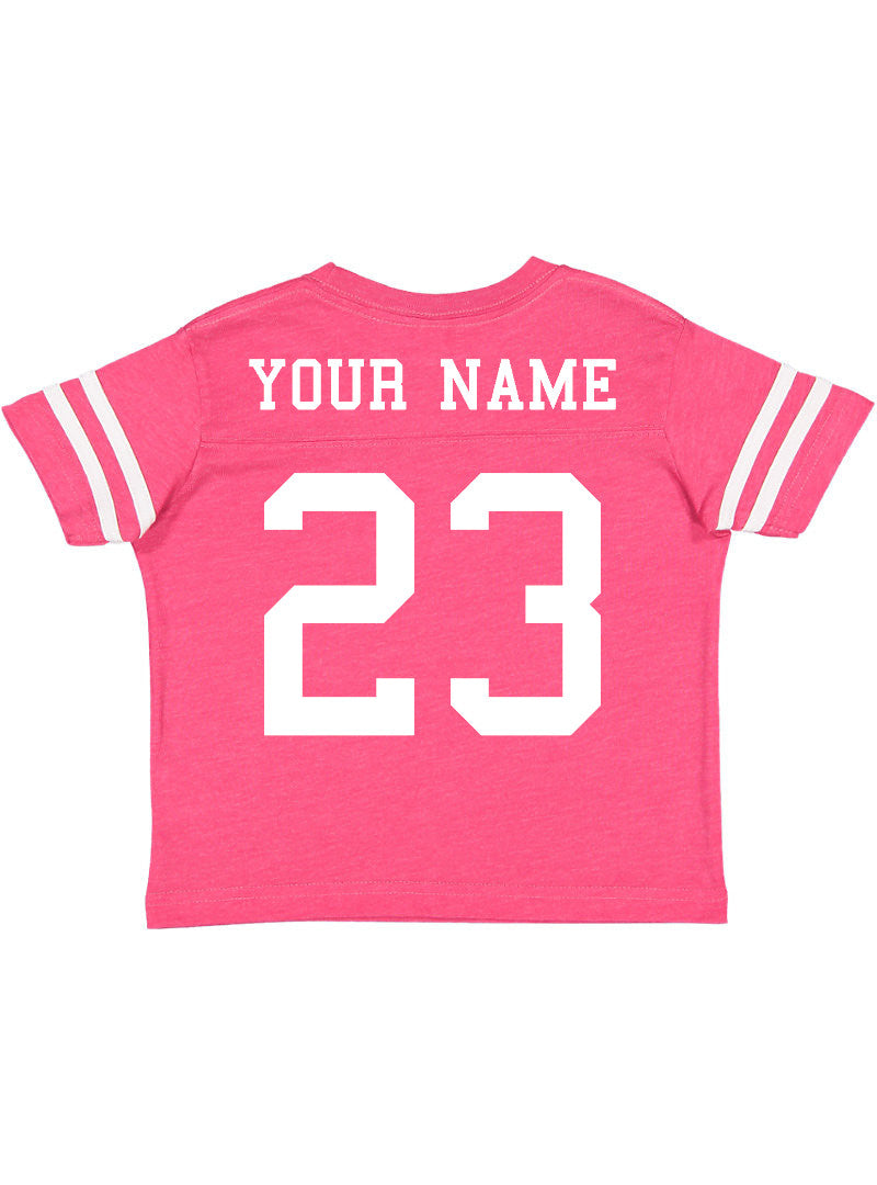 Custom Football Jersey Toddler and Child Personalized with Name and Number (Back Only)