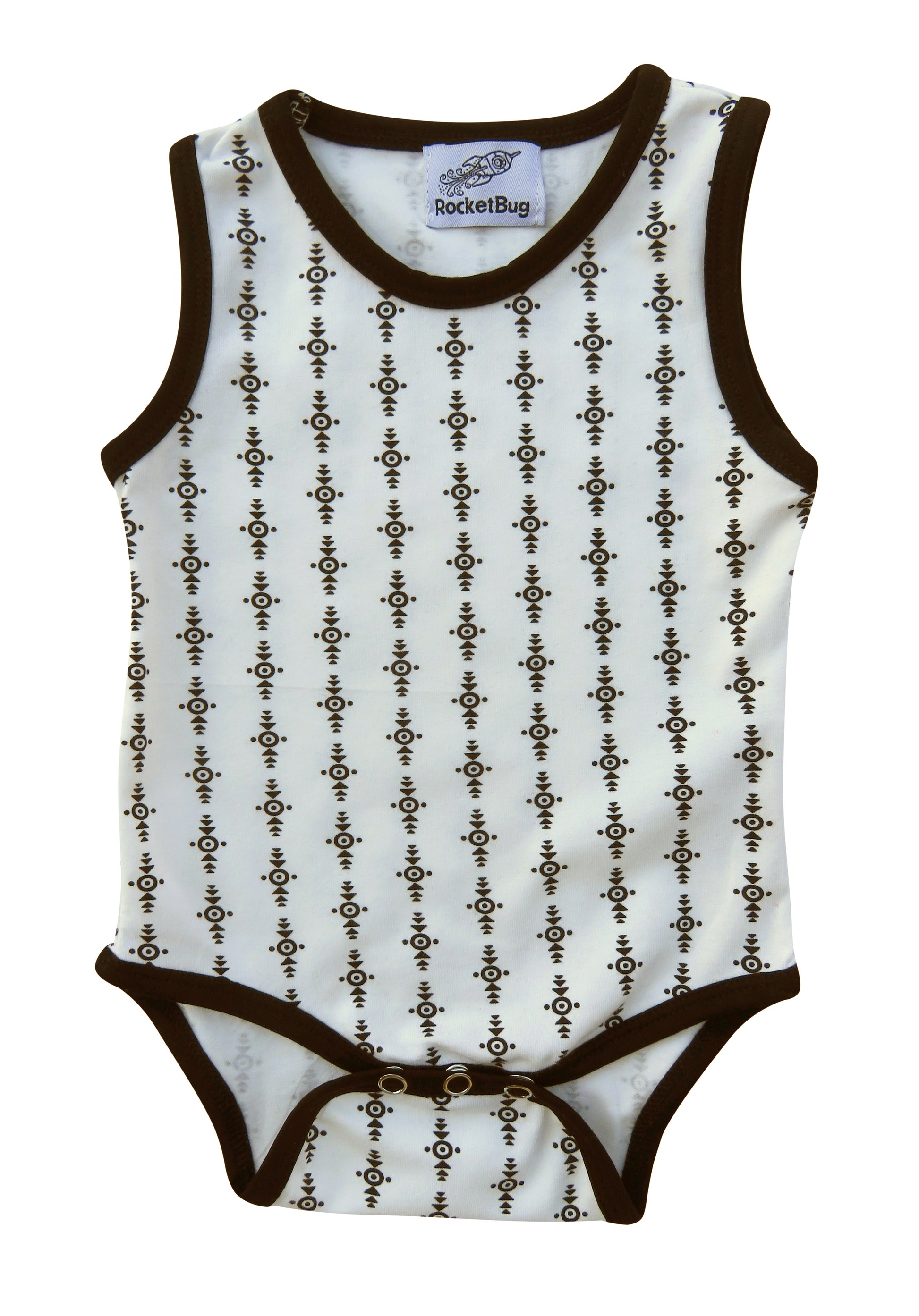 Set of Three Aztec Pattern Baby Rompers