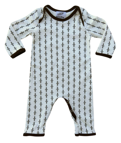Set of Three Aztec Pattern Baby Rompers