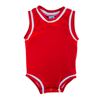 Blank Sleeveless Basketball Jersey for Babies