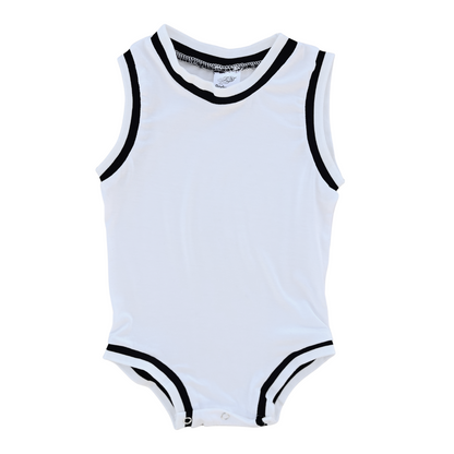 Blank Sleeveless Basketball Jersey for Babies