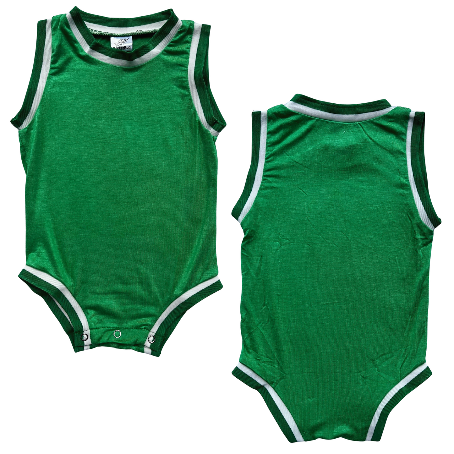 Blank Sleeveless Basketball Jersey for Babies