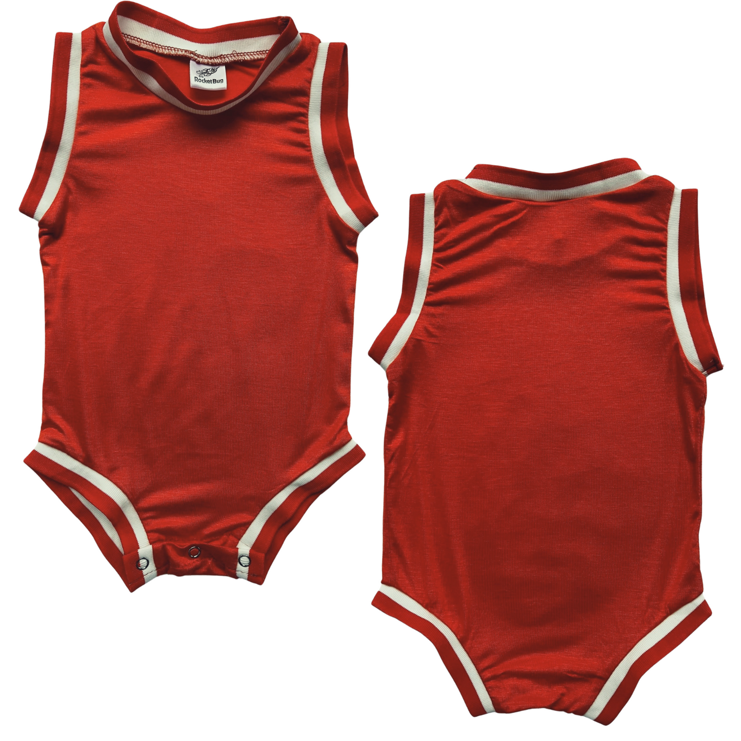 Blank Sleeveless Basketball Jersey for Babies