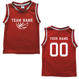 Personalized TEAM Basketball Jersey Baby Tee Personalized with Name and Number (Front & Back)