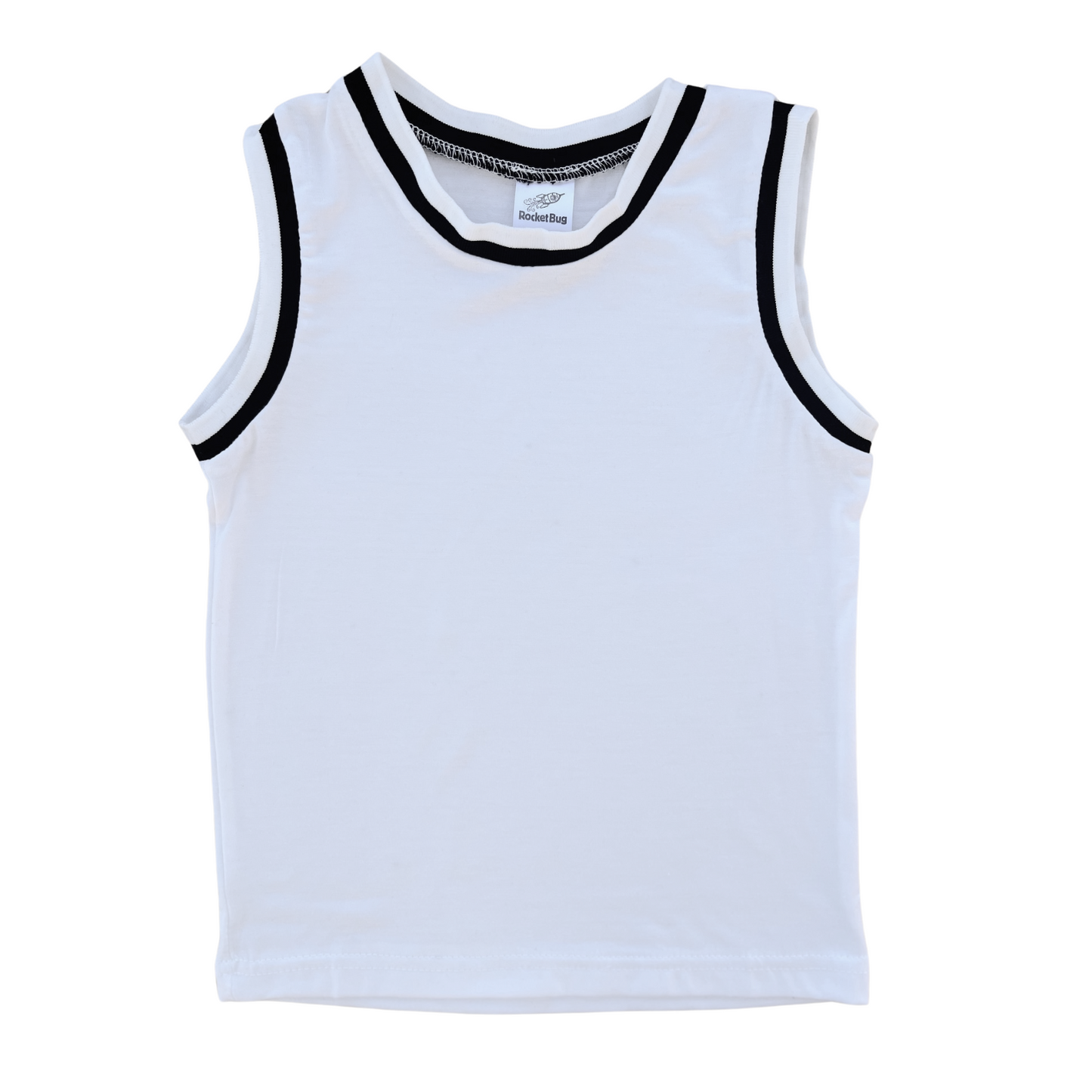 Blank Sleeveless Basketball Jersey for Toddlers