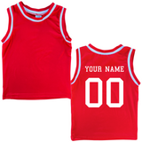 Personalized Sleeveless Basketball Jersey- Personalized with Name and Number (Back Only)