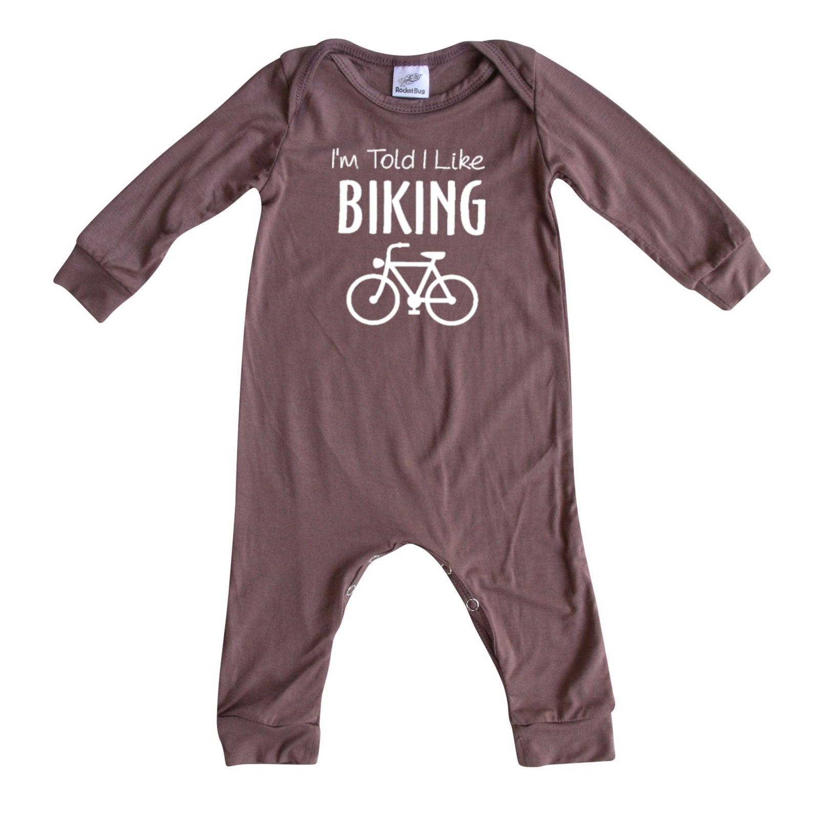 I'm Told I Like Biking Long Sleeve Romper
