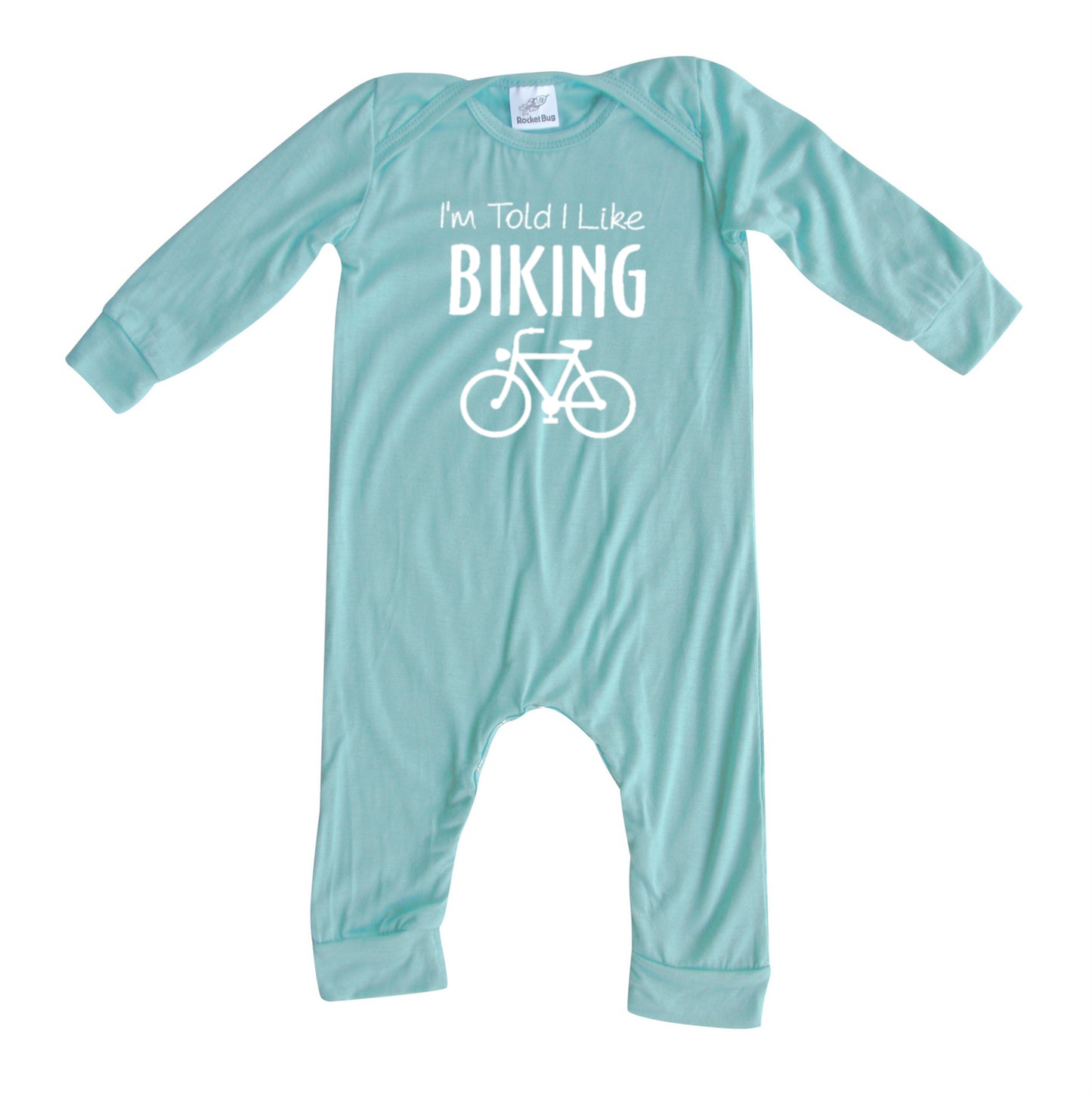 I'm Told I Like Biking Long Sleeve Romper