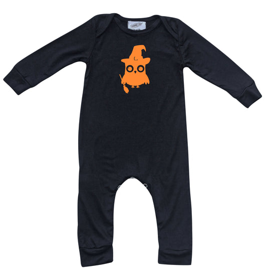 Halloween Owl Black Baby Romper Outfit