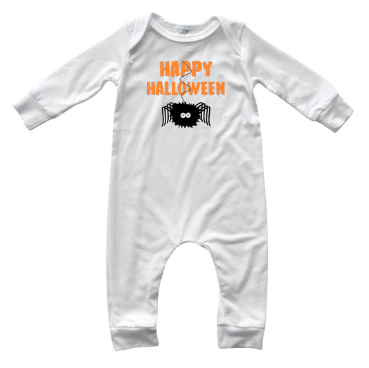 Happy Halloween Spider Baby Romper Outfit