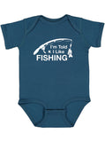 I'm Told I Like Fishing Silhouette Baby Bodysuit