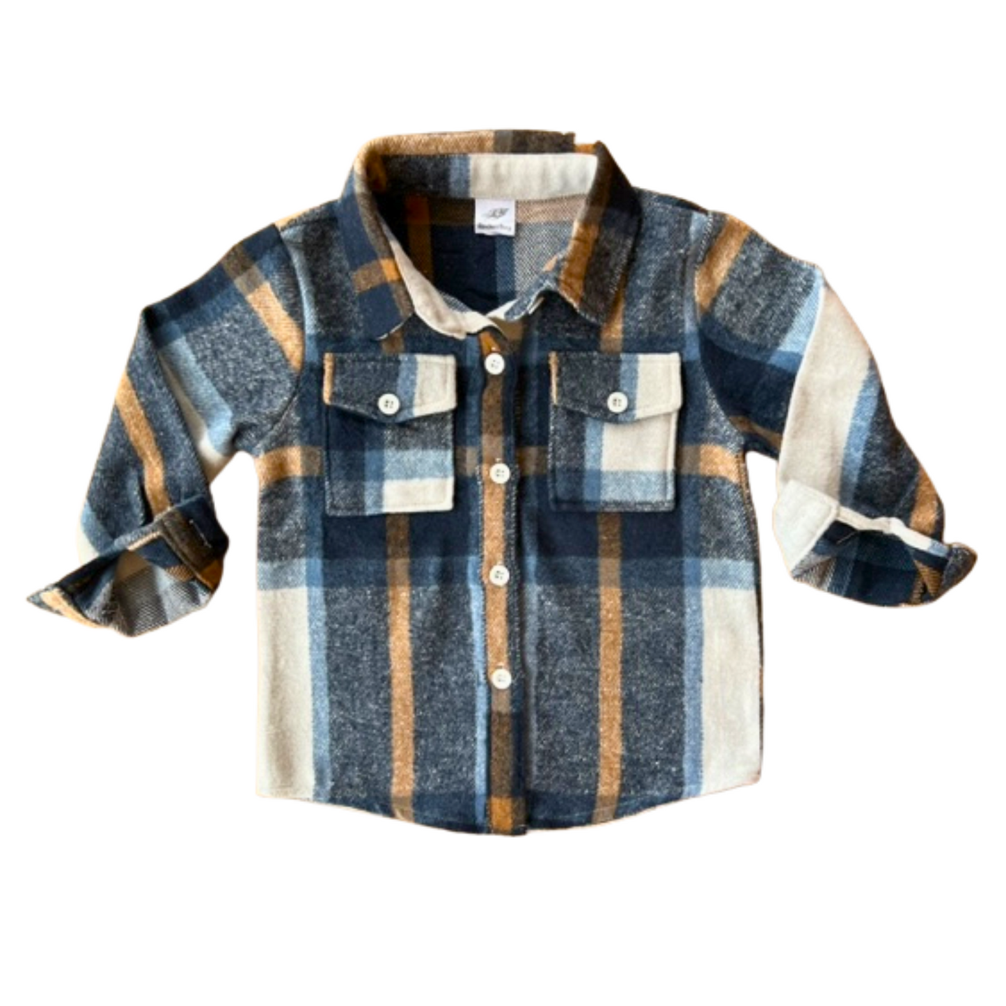 Rocket Bug Cozy Soft Flannels - Thick, Warm, & Snuggly Jacket - Baby, Toddler, Kids, Boys, Girls Shacket