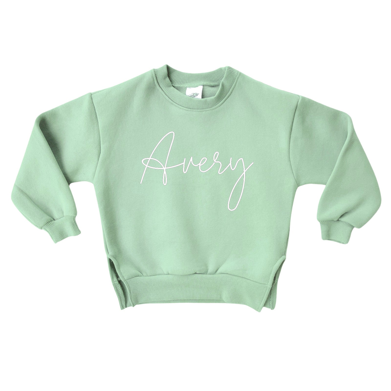 Rocket Bug Personalized Cozy Soft Cotton Crewneck Sweatshirt (Sweater) Mint