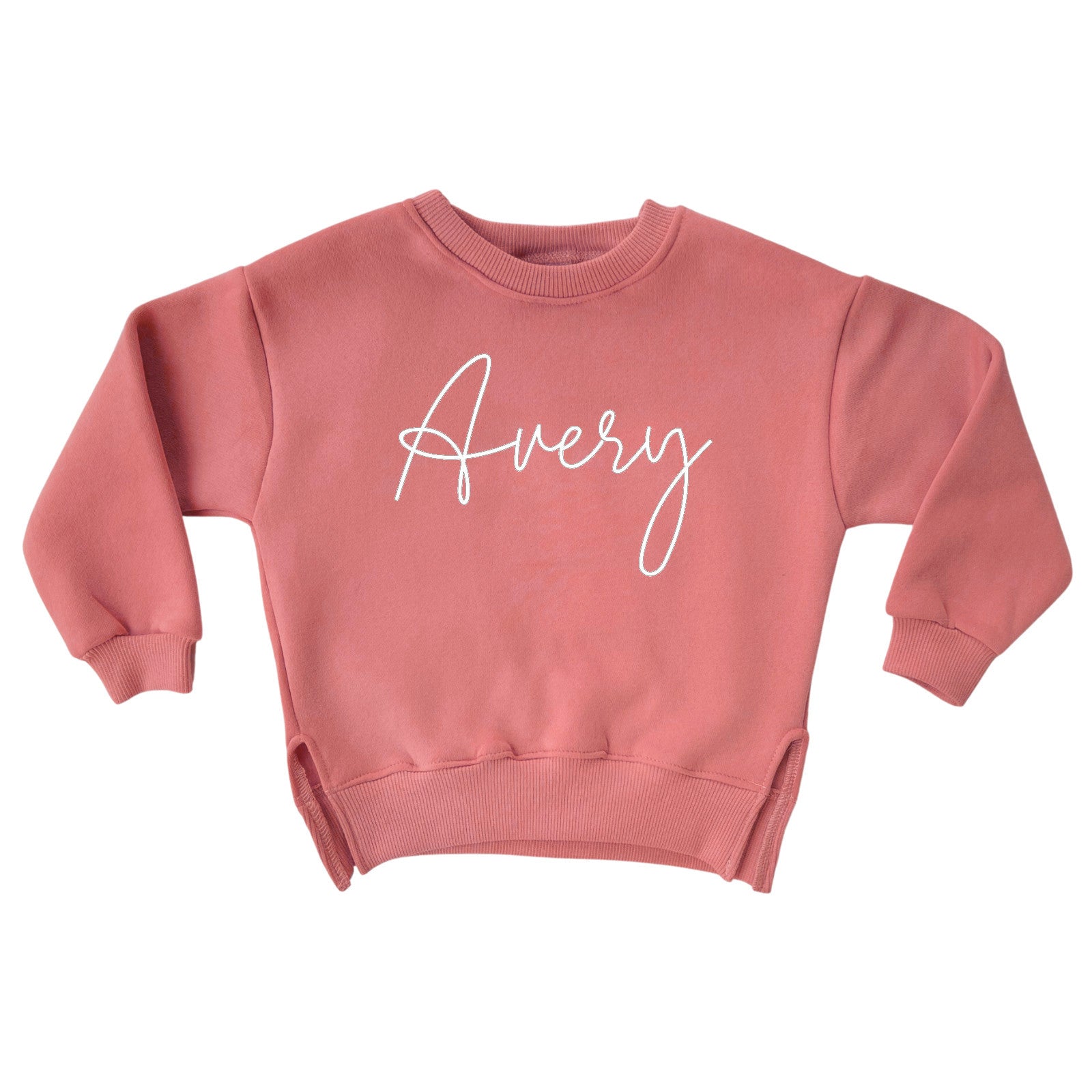 Rocket Bug Personalized Cozy Soft Cotton Crewneck Sweatshirt (Sweater) Pink