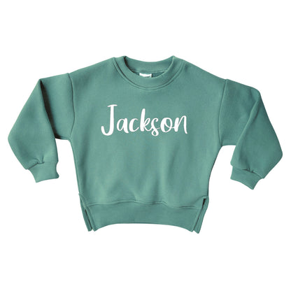 Rocket Bug Personalized Cozy Soft Cotton Crewneck Sweatshirt (Sweater) Sky Blue