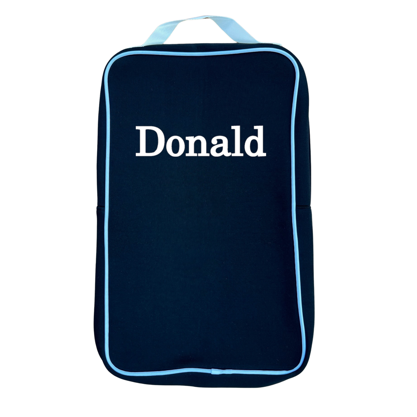 Personalized Pickleball Paddle Bag Cover for Two Paddles & Balls Black