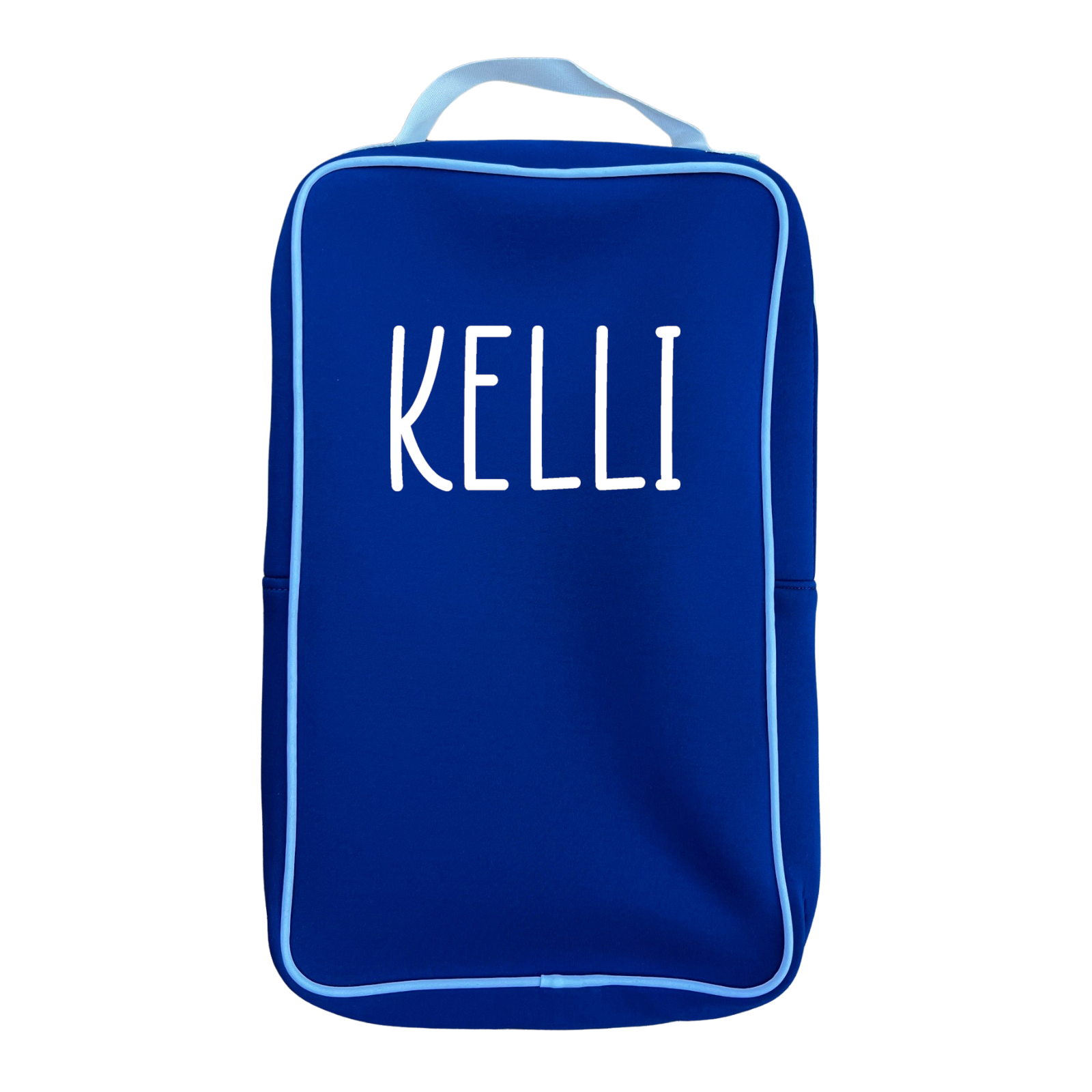 Personalized Pickleball Paddle Bag Cover for Two Paddles & Balls Blue