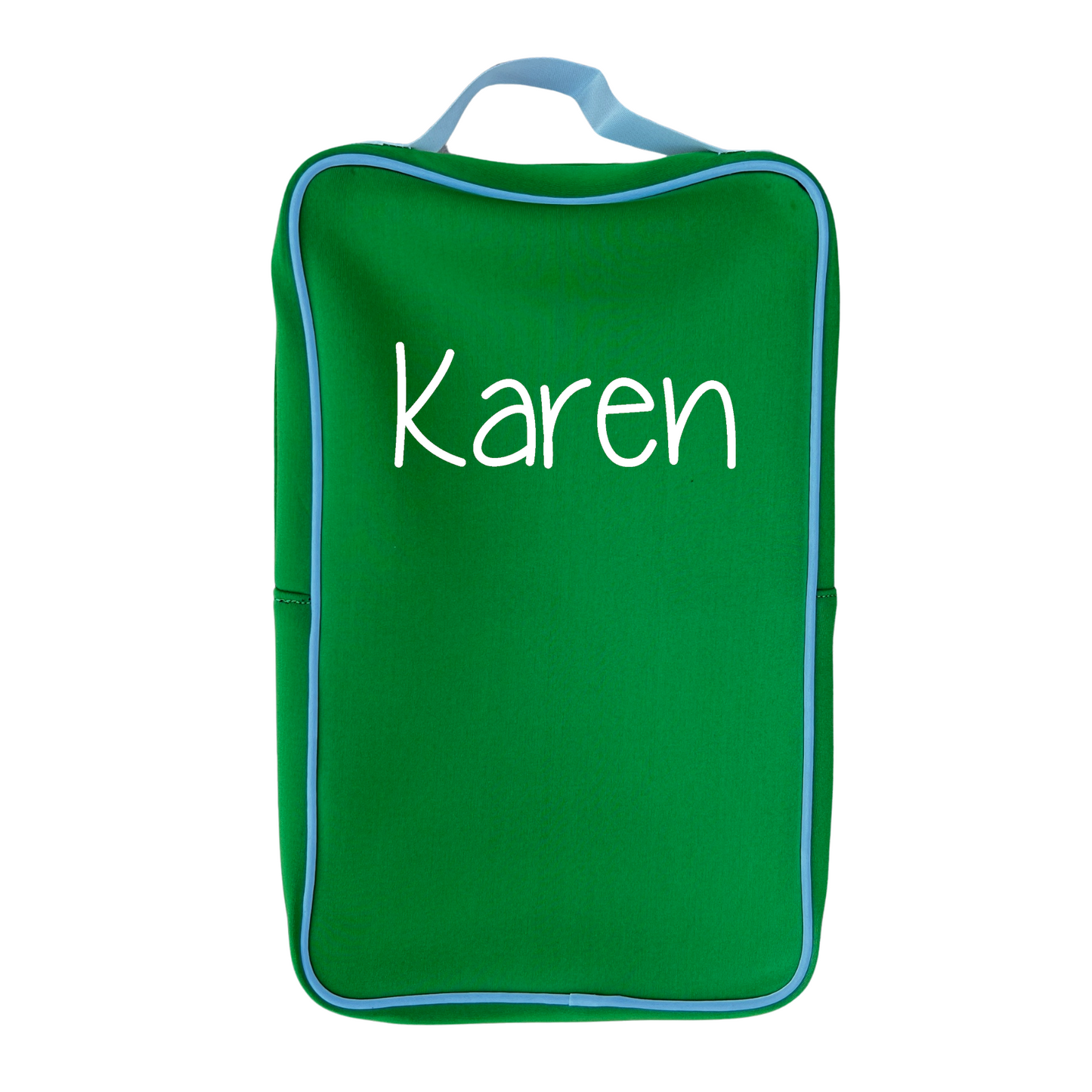 Personalized Pickleball Paddle Bag Cover for Two Paddles & Balls Green