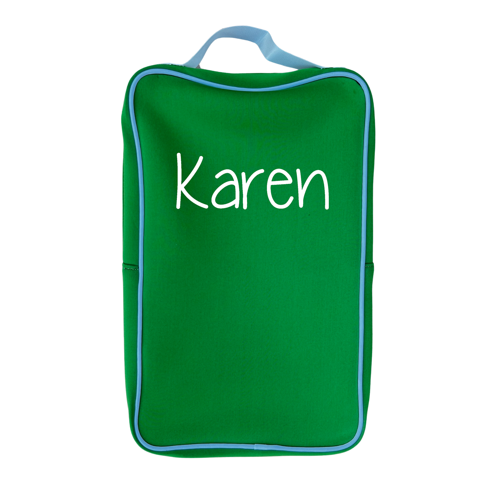 Personalized Pickleball Paddle Bag Cover for Two Paddles & Balls Green
