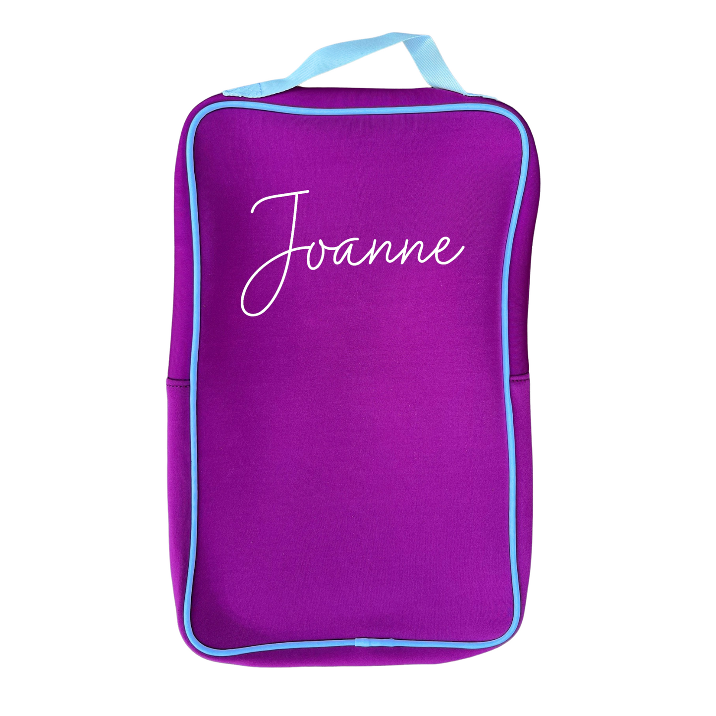 Personalized Pickleball Paddle Bag Cover for Two Paddles & Balls Pink