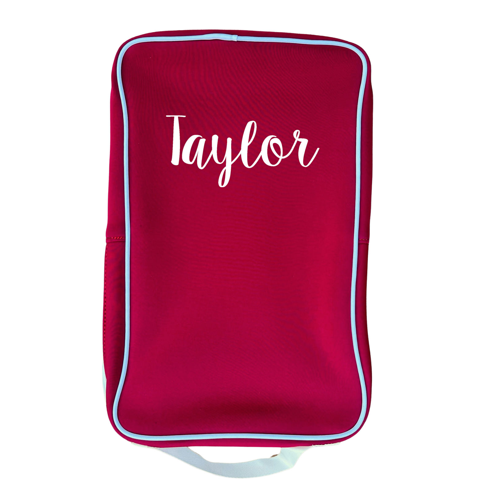 Personalized Pickleball Paddle Bag Cover for Two Paddles & Balls Red
