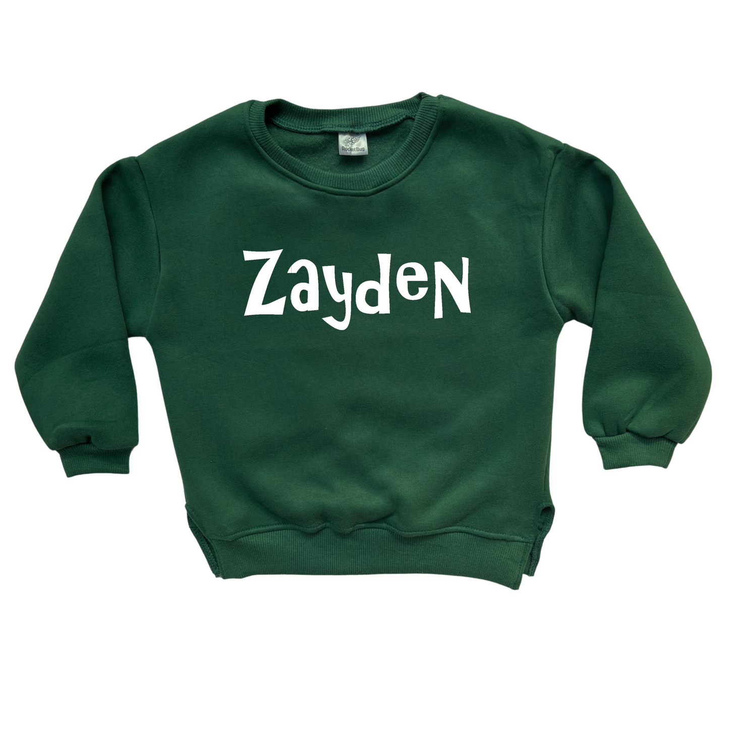 Rocket Bug Personalized Cozy Soft Cotton Crewneck Sweatshirt (Sweater)
