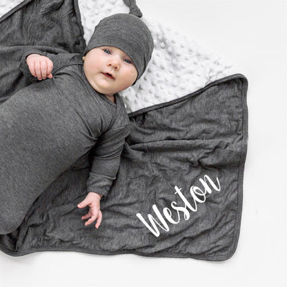 Rocket Bug Personalized Silky Baby Blanket-Available in Many Colors! - Unisex, Boys, Girls