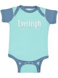 Personalized Baby Bodysuit Customized with Name for Boys, Girls, and Gender Neutral - Dot Design