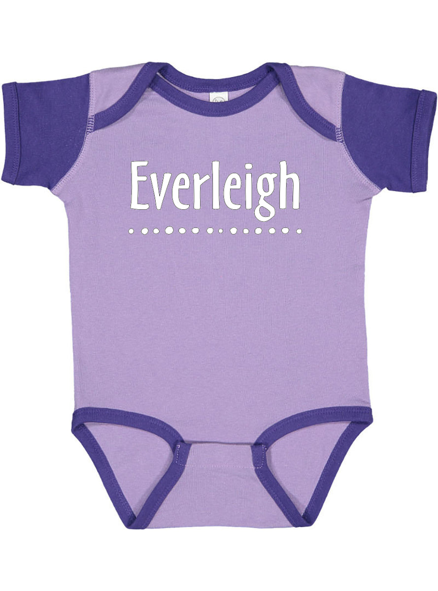 Personalized Baby Bodysuit Customized with Name for Boys, Girls, and Gender Neutral - Dot Design