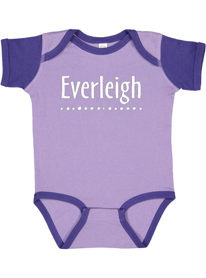 Personalized Baby Bodysuit Customized with Name for Boys, Girls, and Gender Neutral - Dot Design