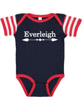 Personalized Baby Bodysuit Customized with Name for Boys, Girls, and Gender Neutral - Arrow Design