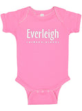 Personalized Baby Bodysuit Customized with Name for Boys, Girls, and Gender Neutral - Dot Design