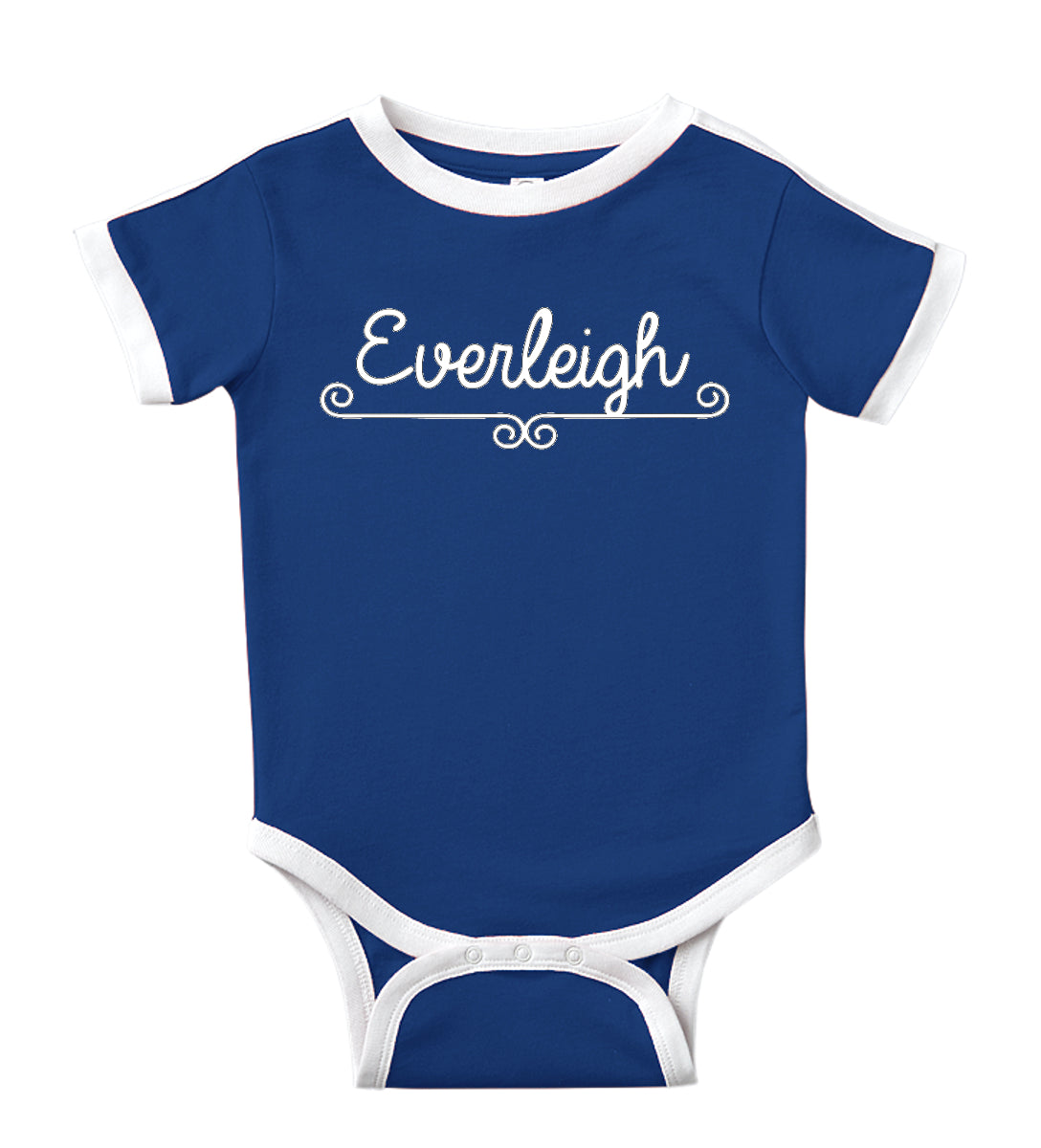 Personalized Baby Bodysuit Customized with Name for Boys, Girls, and Gender Neutral - Fanciful Design