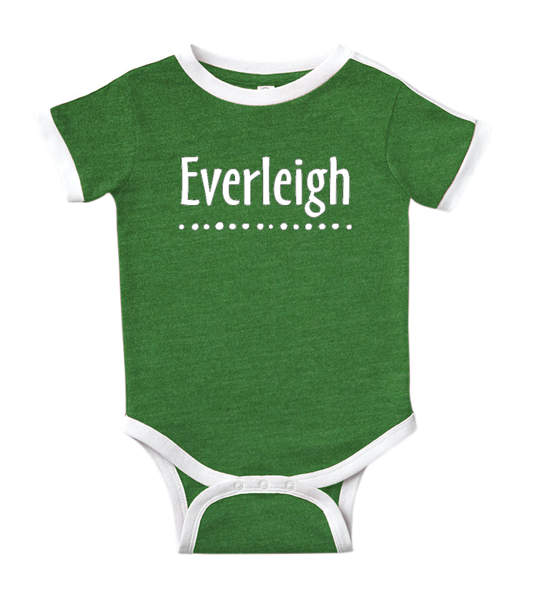 Personalized Baby Bodysuit Customized with Name for Boys, Girls, and Gender Neutral - Dot Design