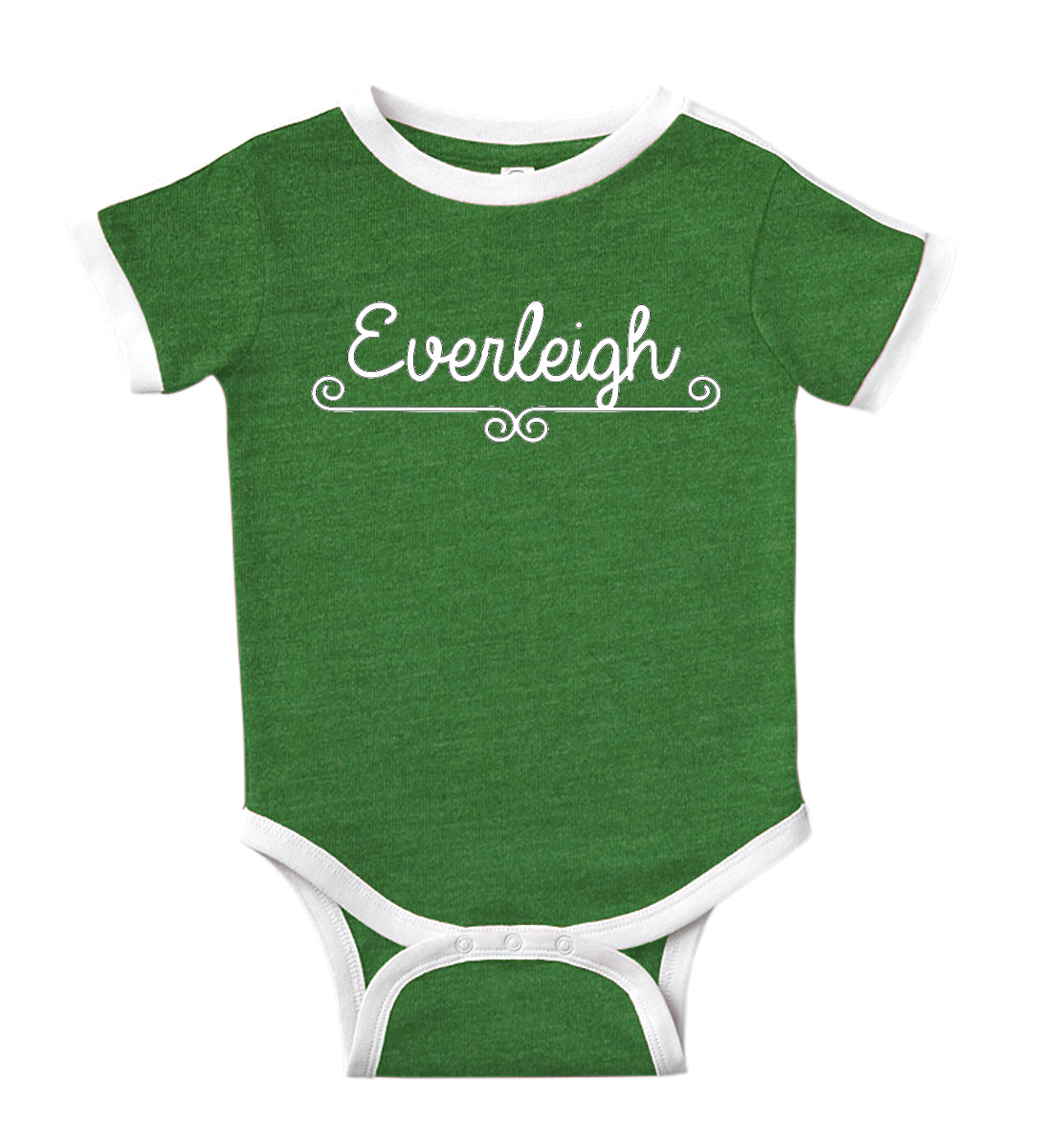 Personalized Baby Bodysuit Customized with Name for Boys, Girls, and Gender Neutral - Fanciful Design